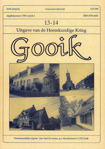 Kaft van Gooik 013-014