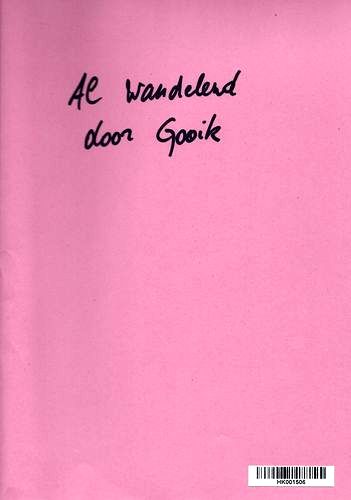 Kaft van Al wandelend door Gooik